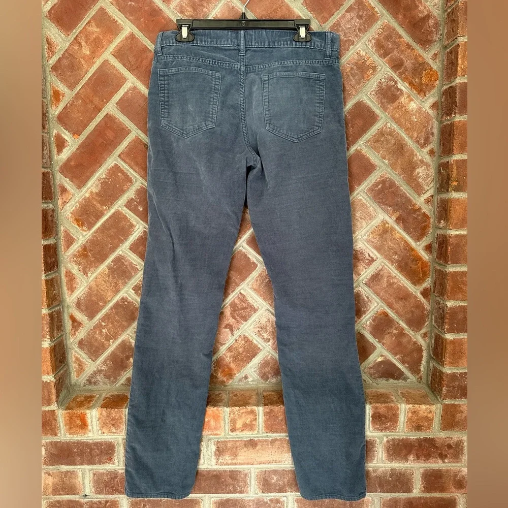 J Crew 484 Pants Mens 32x34 Blue Slim Straight Corduroy‎ Chino Grunge Hipster